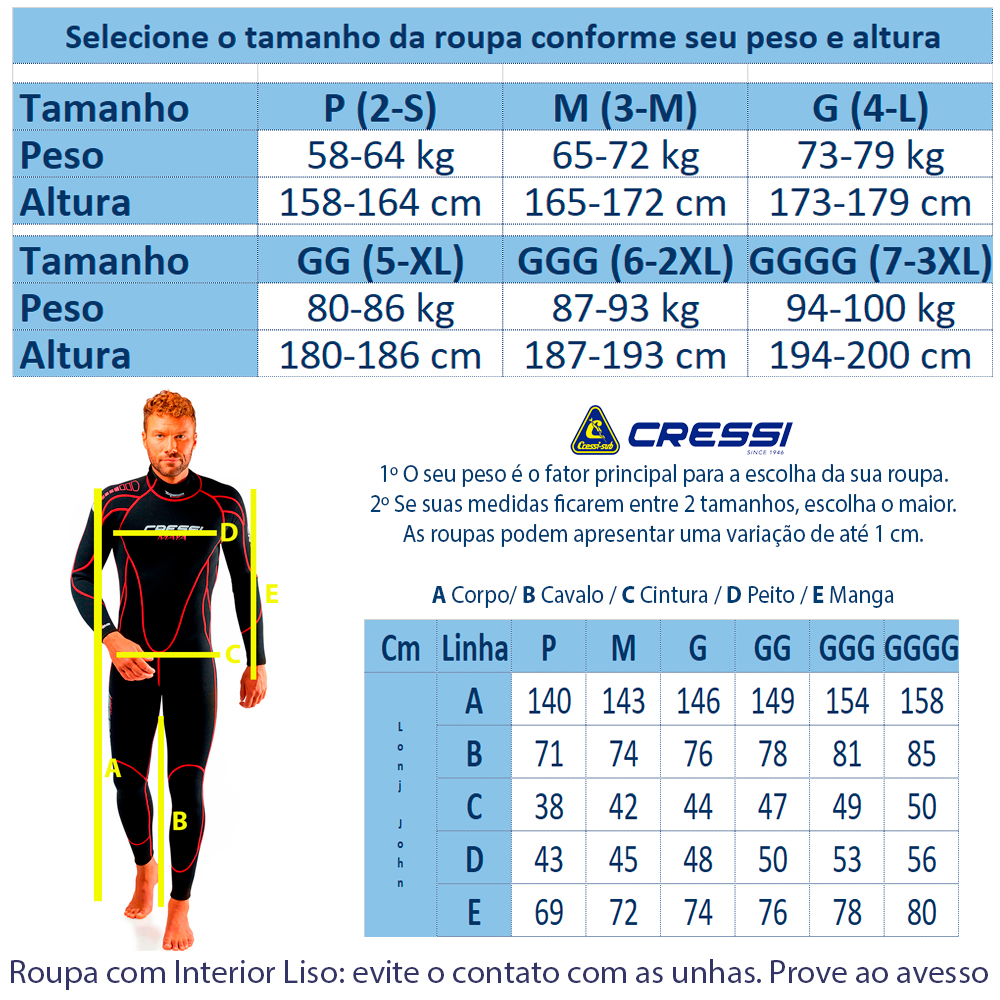 Roupa de Neoprene para Mergulho Cressi Maya Man 2.5 Roupa de Neoprene para Mergulho Cressi Maya Man 2.5